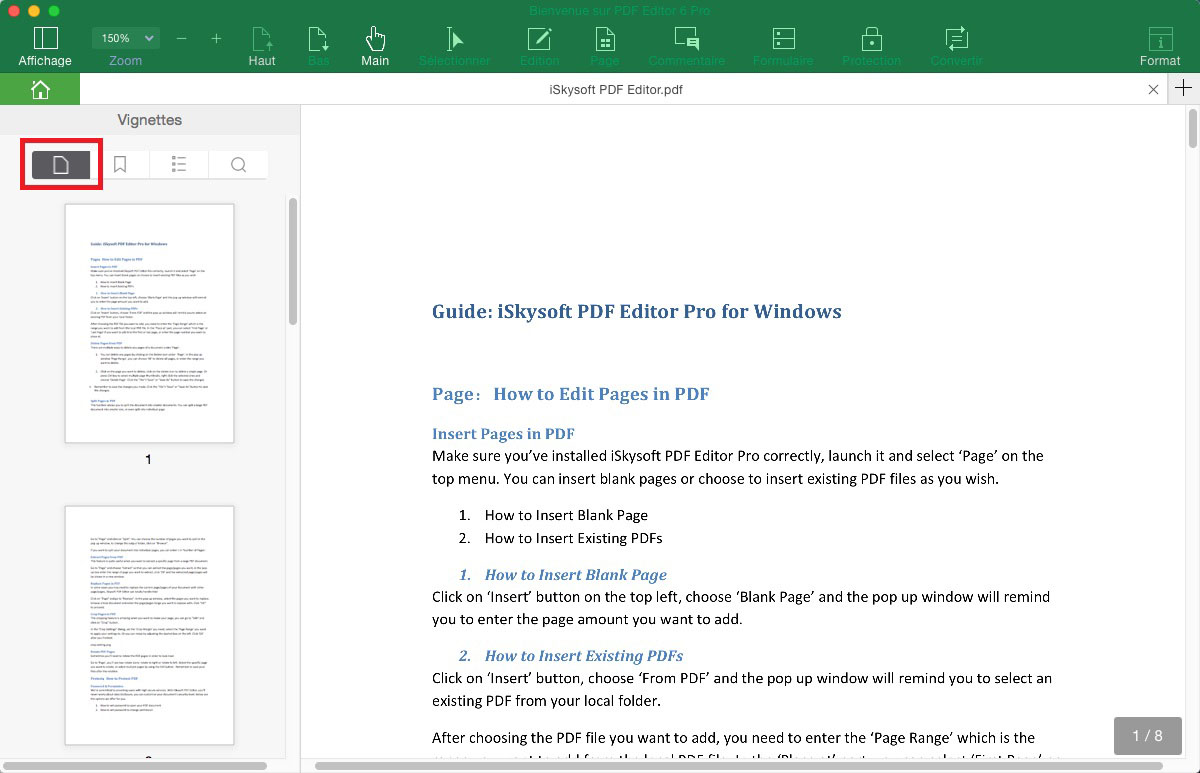 Html embed pdf page number